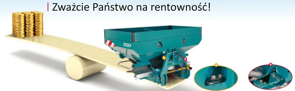 Rozsiewacz nawozów z wagą