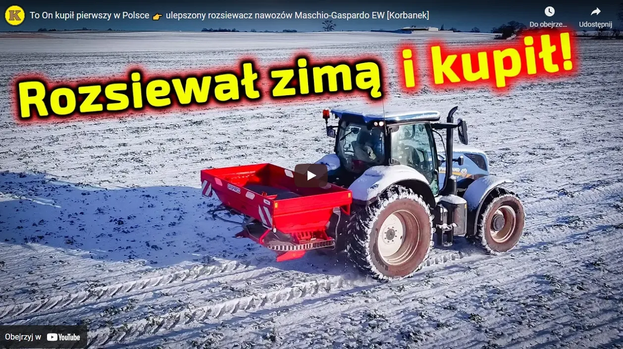 Rozsiewanie nawozów zimą?