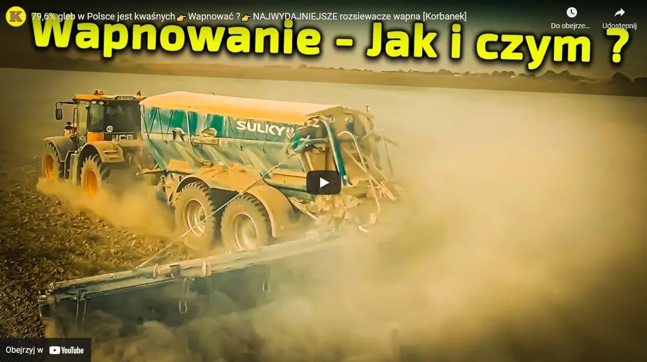 Wapnowanie na polu